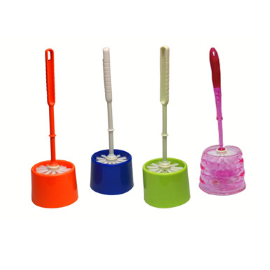 Toilet Brush With Holder (Mixed Colour)